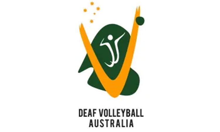 Volleyball Australia Deaf Sports Logos